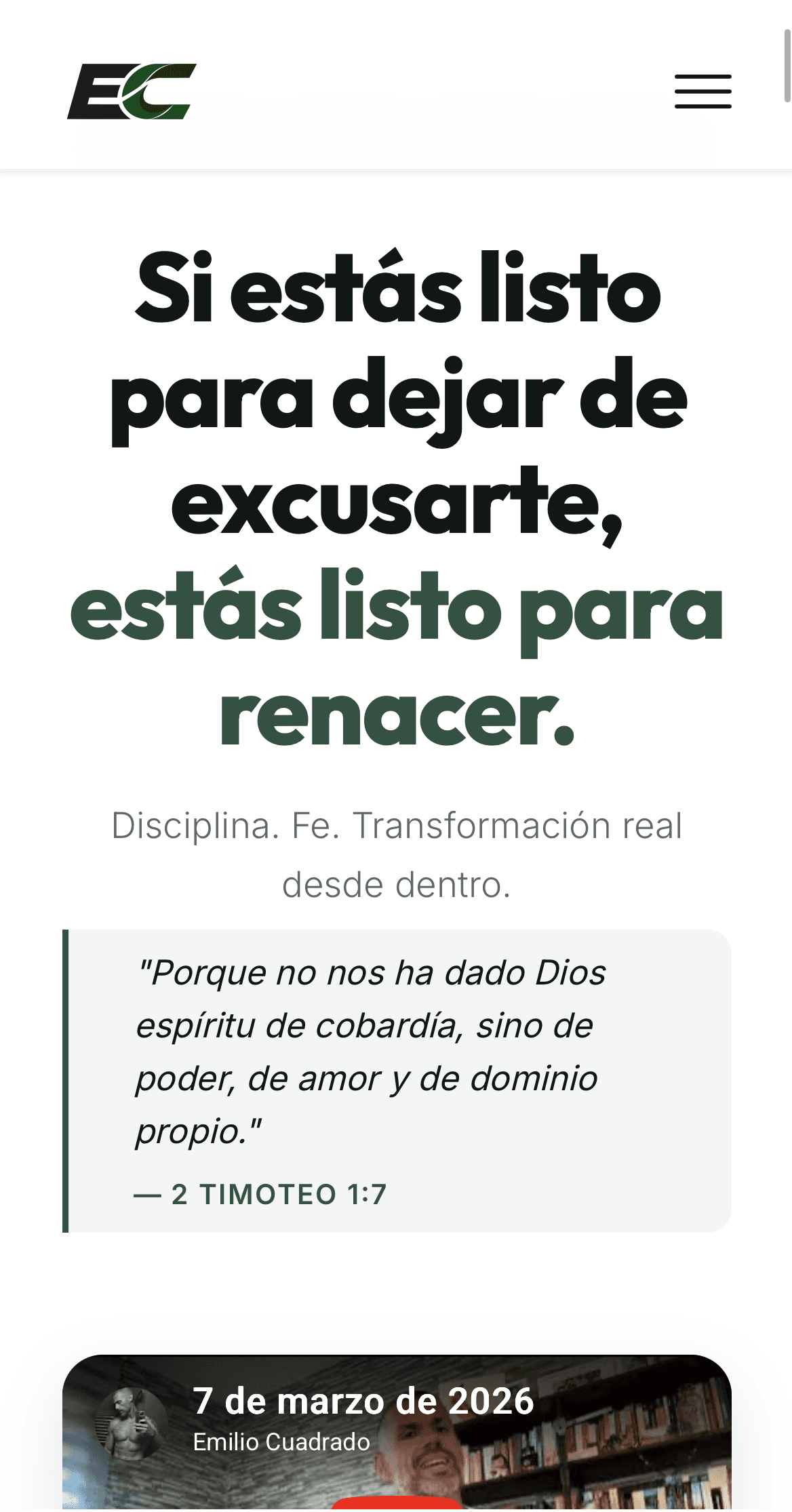 Diseño web profesional para emiliocuadrado.com — Web On Argentina
